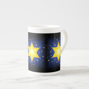 Tasse En Porcelaine Étoile de David