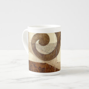 Tasse En Porcelaine Extrait vintage de journal