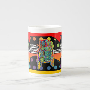 Tasse En Porcelaine Fauteuil Mod Collage