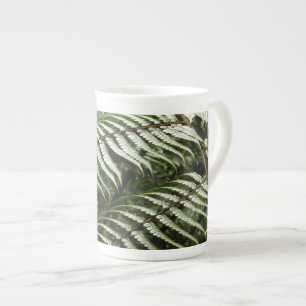 Tasse En Porcelaine Fern Fronds II Dark Green Nature