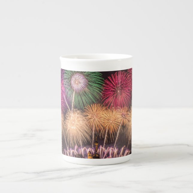 Tasse En Porcelaine feux d'artifice (Devant)