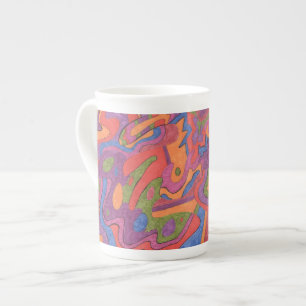 Tasse En Porcelaine Fiesta, Abstrait original