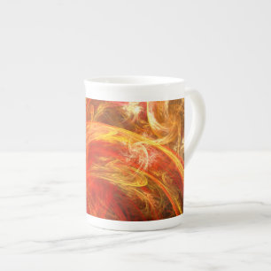 Tasse En Porcelaine Firestorm Nova Art Abstrait