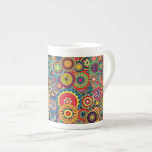 Tasse En Porcelaine Fleur éclats Pinwheel