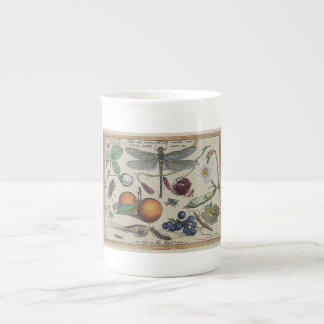 Tasse En Porcelaine Fleurs antiques d'insectes de Hoefnagel