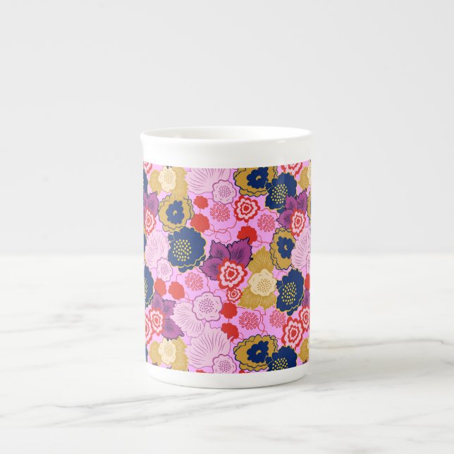 Tasse En Porcelaine Fleurs de printemps (Devant)