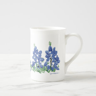 Tasse En Porcelaine Fleurs sauvages Bluebonnet, Fleurs texanes