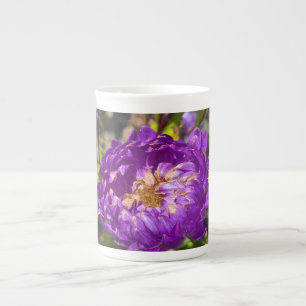 Tasse En Porcelaine Fleurs violettes