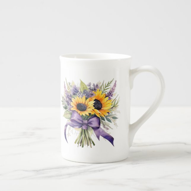 Tasse En Porcelaine Floral  (Droite)