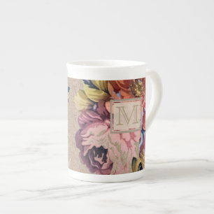Tasse En Porcelaine Floral rustique vintage