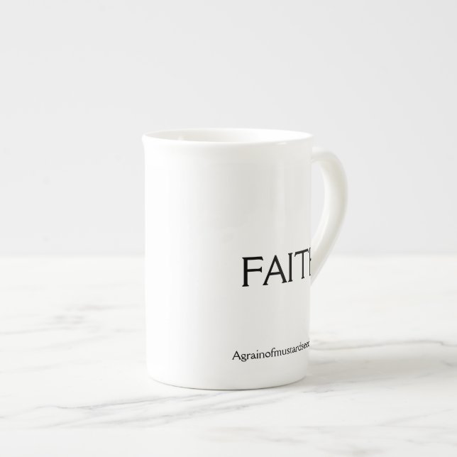 Tasse En Porcelaine Foi (Devant droit)