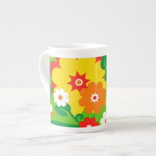 Tasse En Porcelaine Fond d'écran Funky Flower Power