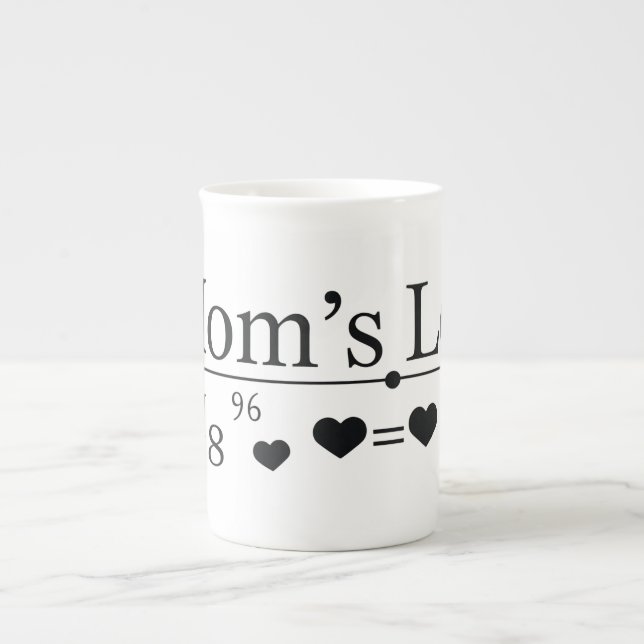 Tasse En Porcelaine Formule Amour de Maman 02 (Devant)