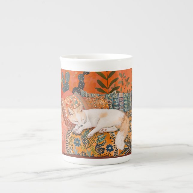 Tasse En Porcelaine Fox dormant (Devant)