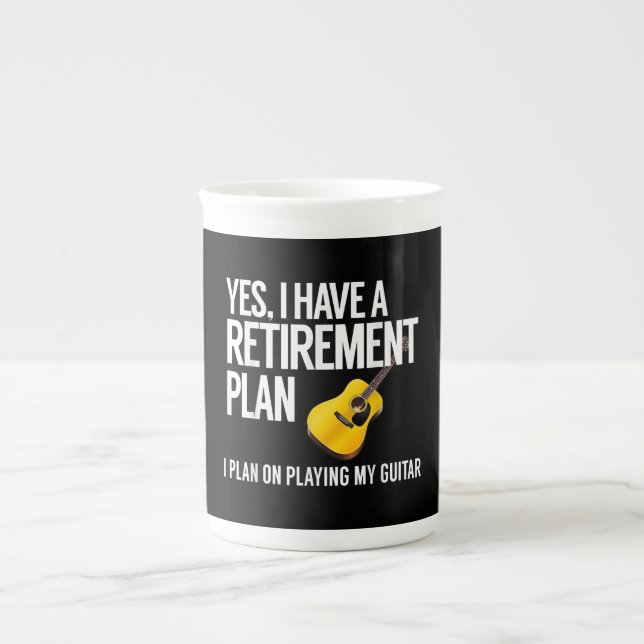 Tasse En Porcelaine Funny Guitar (Devant)