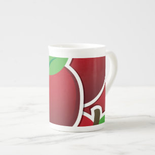 Tasse En Porcelaine Funy red apples