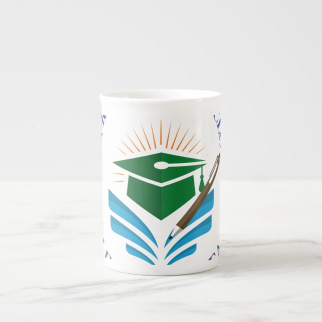Tasse En Porcelaine Future Leader O'Clock – Apprendre à diriger | Moti (Devant)
