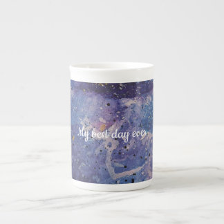 Tasse En Porcelaine Galerie Cosmique Aquarelle Abstraite Personnalisée