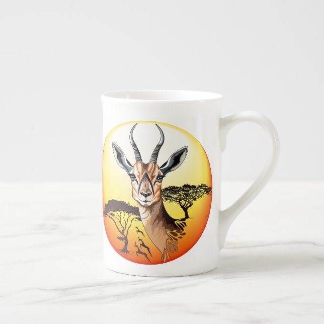 Tasse En Porcelaine Gazelle Antelope africaine animal sauvage (Droite)