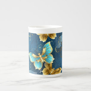 Tasse En Porcelaine Golden butterflies