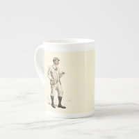 Golfeur vintage avec tuyau et bottes de tabac