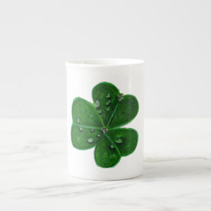Tasse En Porcelaine Gouttes de rosée Shamrock