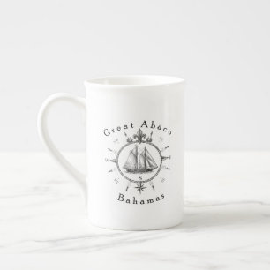Tasse En Porcelaine Grand compas nautique de voile d'Abaco Bahamas