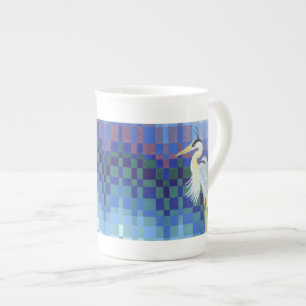 Tasse En Porcelaine Grand Héron bleu Bargello