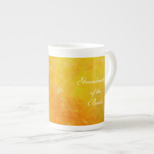 Tasse En Porcelaine Grand-mère de la mariée Fleur orange sauvage