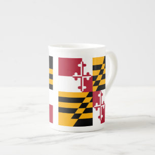 Tasse En Porcelaine Graphique du drapeau de l'État du Maryland