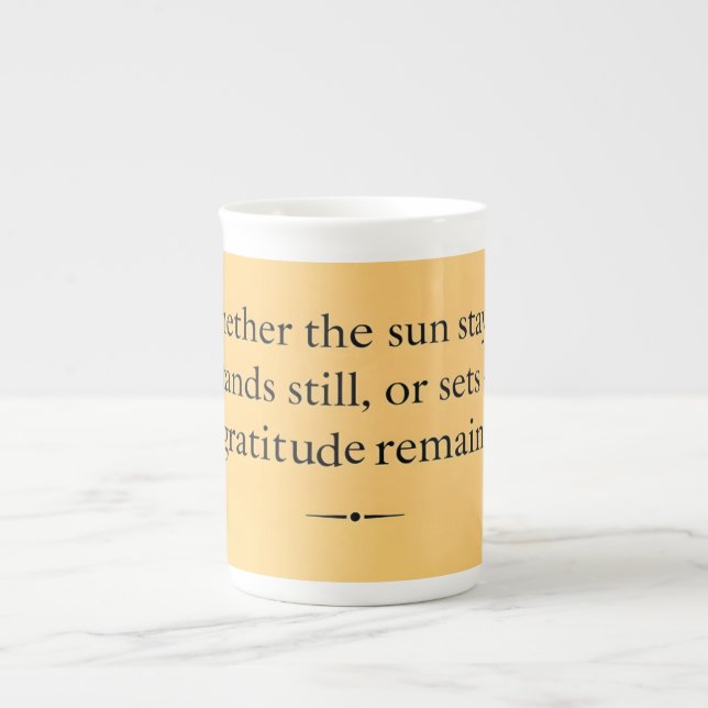 Tasse En Porcelaine Gratitude Remains: A Quiet Reminder to Be Thankful (Devant)