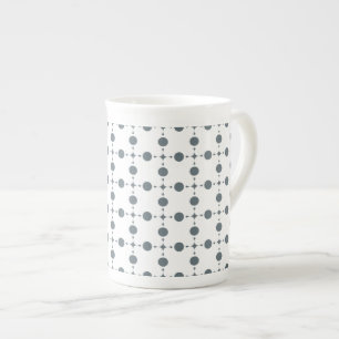Tasse En Porcelaine Gray Polka Dots, Polka Dot Pattern, Dots
