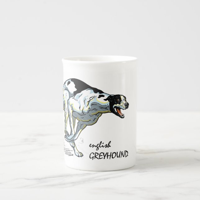 Tasse En Porcelaine greyhound (Devant)