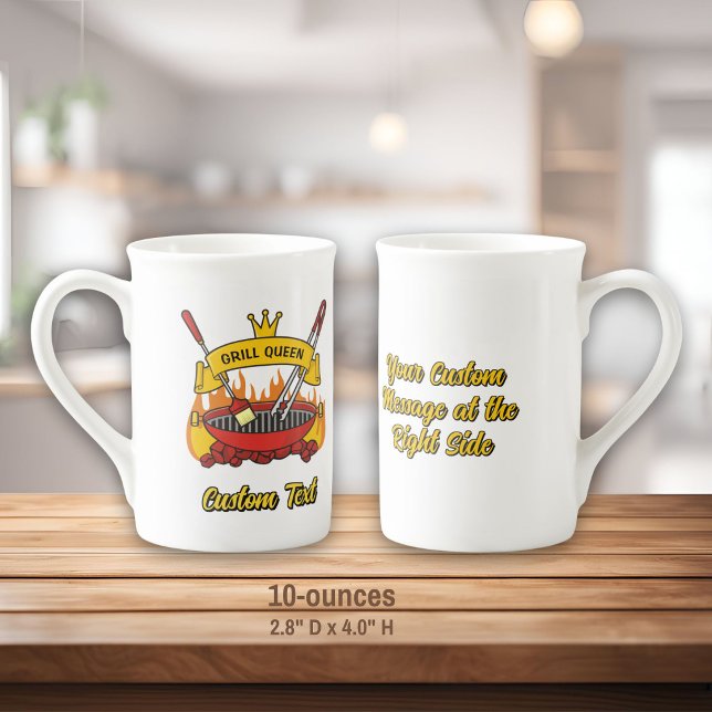 Tasse En Porcelaine Grill Queen (Créateur téléchargé)