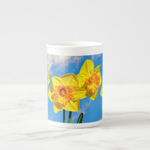 Tasse En Porcelaine Groupe de Daffodils Médaille d'or Fleurs