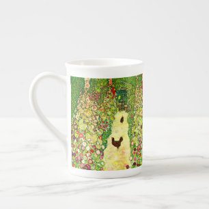 Tasse En Porcelaine Gustav Klimt Garden with Chickens