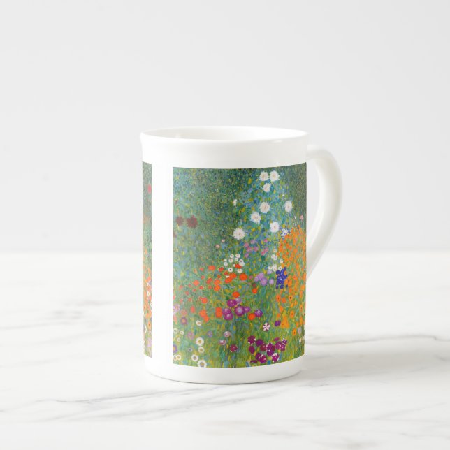 Tasse En Porcelaine Gustav Klimt : Jardin d'agrément (Devant droit)