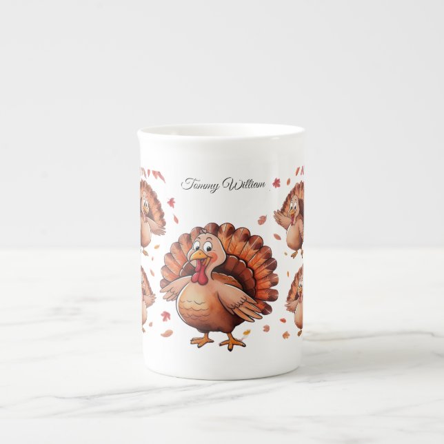 Tasse En Porcelaine Happy Thanksgiving (Devant)