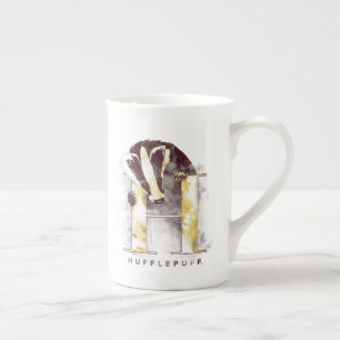 Tasse En Porcelaine Harry Potter   Aquarelle Badger HUFFLEPUFF™