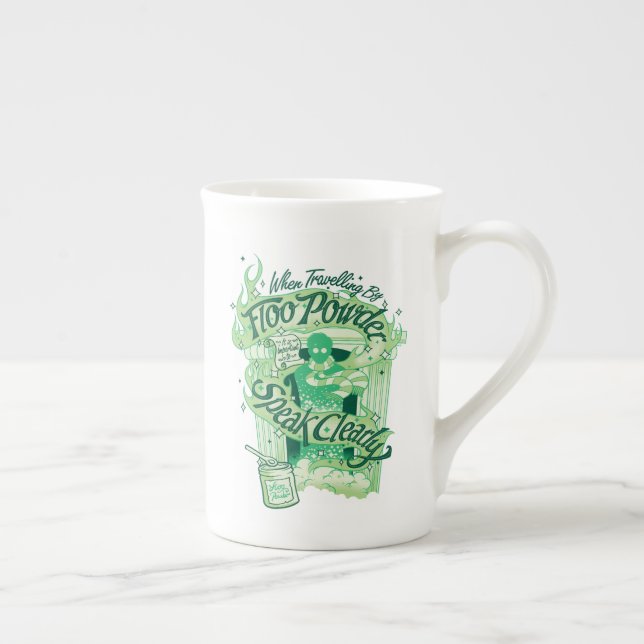 Tasse En Porcelaine Harry Potter | Poudre de cheminée Typographie Grap (Droite)