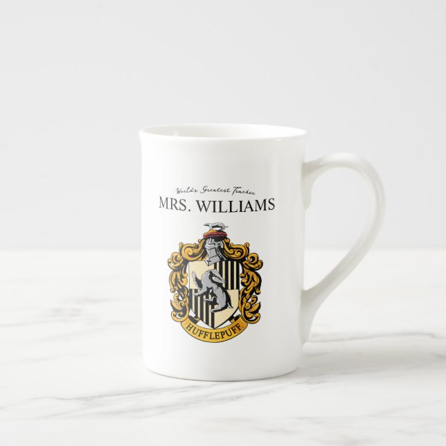 Tasse En Porcelaine Harry Potter | Professeur Hufflepuff personnalisé (Droite)
