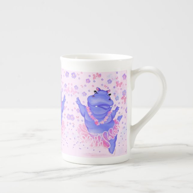 Tasse En Porcelaine Hippo Prima Ballerina - Bonne danseuse - (Droite)