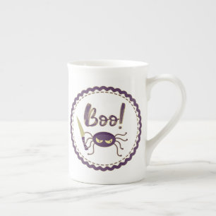 Tasse En Porcelaine Hou! Halloween araignée couteau main