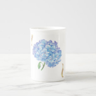 Tasse En Porcelaine Hydrangea Bloom – Vintage Botanical Flower 