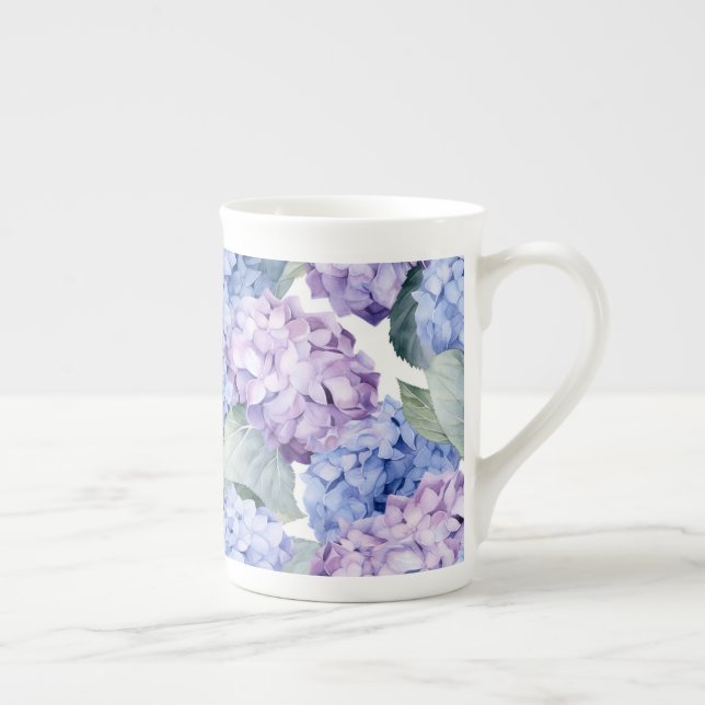 Tasse En Porcelaine Hydrangée (Droite)