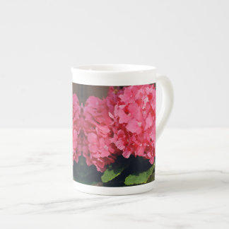 Tasse En Porcelaine Hydrangée rose