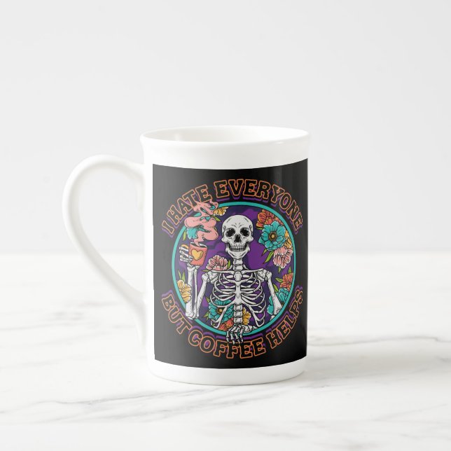 Tasse En Porcelaine I Hate Everybody Coffee Helps Coffee Lover Gifts  (Gauche)