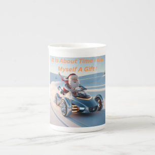 Tasse En Porcelaine Il est temps que je me fasse un cadeau, Père Noël