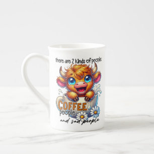 Tasse En Porcelaine Il y a 2 sortes de personnes, les amateurs de café