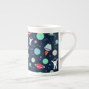 Tasse En Porcelaine illustration de motif spatial